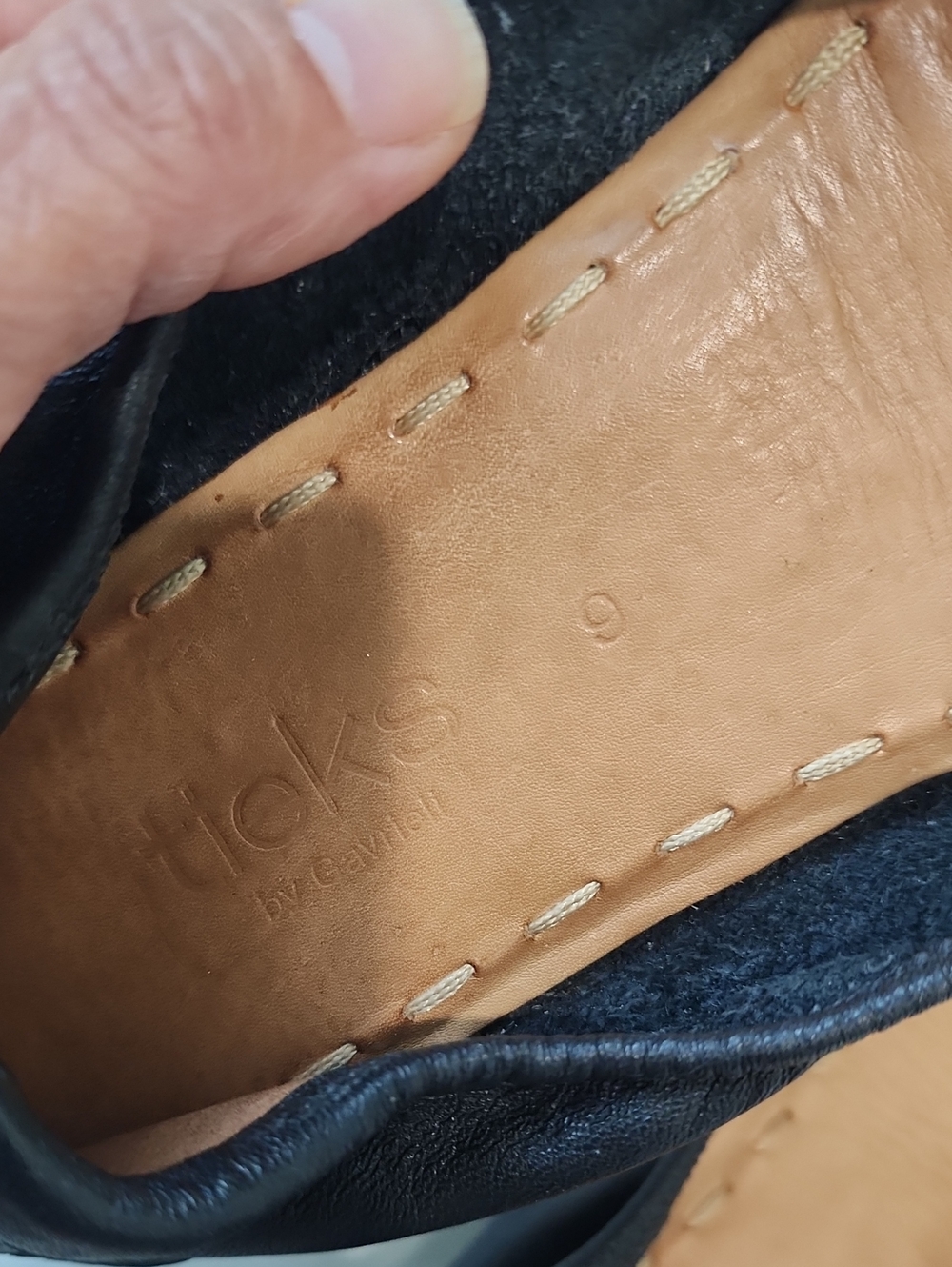 Tiekd Black Women's Leather Ballet Flats - Picture 5 of 14